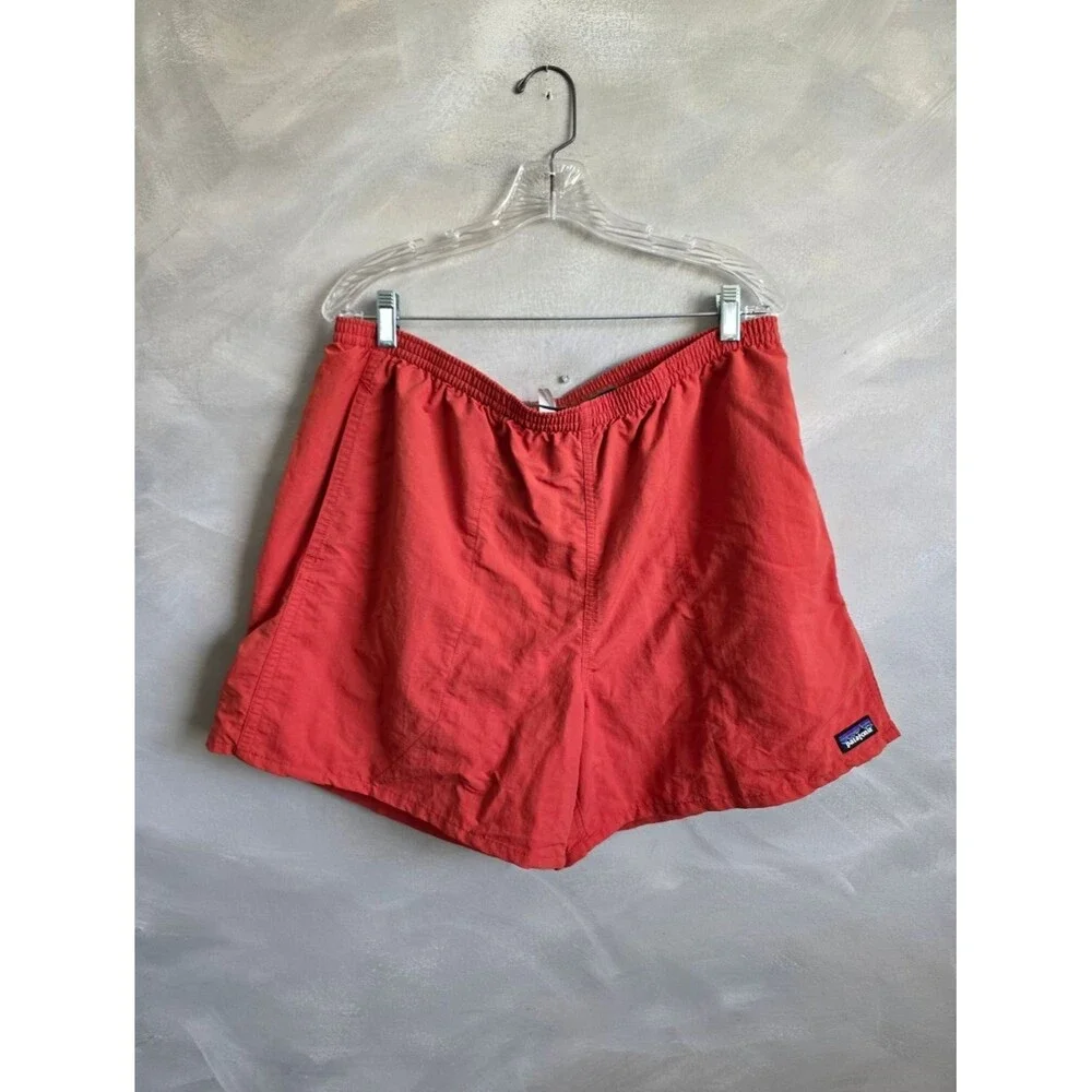 Mens Patagonia Swim Shorts Size XL Drawstring Mesh Lining Orange Red